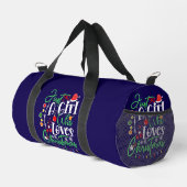 クリスマスを愛するただの女の子–64714 ダッフルバッグ (右コーナー)