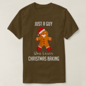 クリスマスを愛するただの男2169ベーキング Tシャツ (デザイン正面)