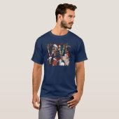 クリスマスを愛する動物女子 Tシャツ (正面フル)