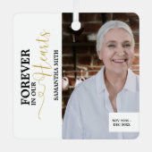 クリスマスを愛する私たちのハートで永遠に メタルオーナメント (正面)