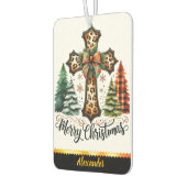 クリスマスを持つ休日のお洒落精神 カーエアーフレッシュナー (左)