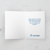 クリスマスを明るくする折りたたみグリーティングカード カード (内部)