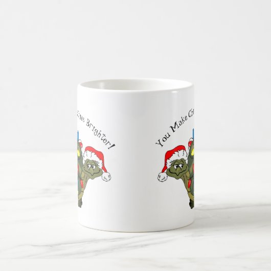 クリスマスを明るくする!タートルコーヒーマグ コーヒーマグカップ (中央)