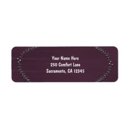 クリスマスを明るく彩る シルバーリーフのホリデーカード ラベル