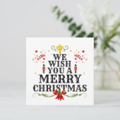 クリスマスを楽しくお過ごしください カード (スタンド正面)