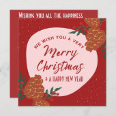 クリスマスを楽しくお過ごしください シーズンカード (正面/裏面)