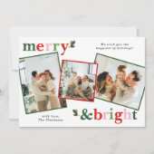 クリスマスを楽しく明るく家族で祝おう シーズンカード (正面)