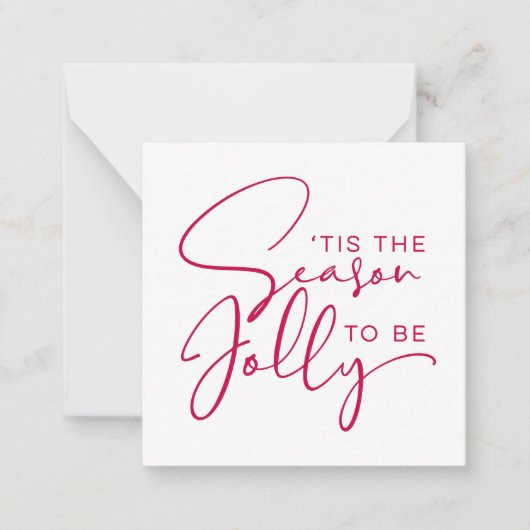 クリスマスを楽しく祝おう ノートカード (正面)