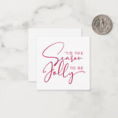 クリスマスを楽しく祝おう ノートカード (正面/裏面インサイチュ)