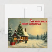 クリスマスを楽しく過ごしてください - O12 インビテーションポストカード (正面/裏面)