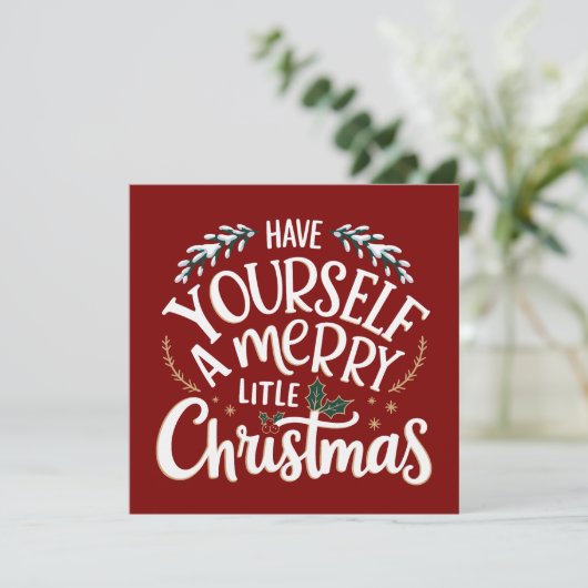 クリスマスを楽しく過ごして シーズンカード (スタンド正面)