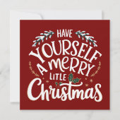 クリスマスを楽しく過ごして シーズンカード (正面)