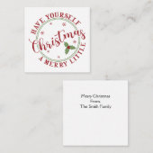 クリスマスを楽しく過ごして ノートカード (正面/裏面)