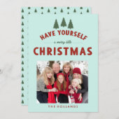 クリスマスを楽しく過ごそう カード (正面/裏面)