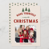 クリスマスを楽しく過ごそう カード (正面/裏面)