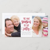 クリスマスを楽しく過ごそう! フォトコラージュ ホリデーシーズン シーズンカード (正面/裏面)