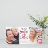 クリスマスを楽しく過ごそう! フォトコラージュ ホリデーシーズン シーズンカード (スタンド正面)