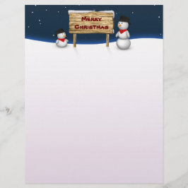 クリスマスを楽しみながら可愛い雪だるま