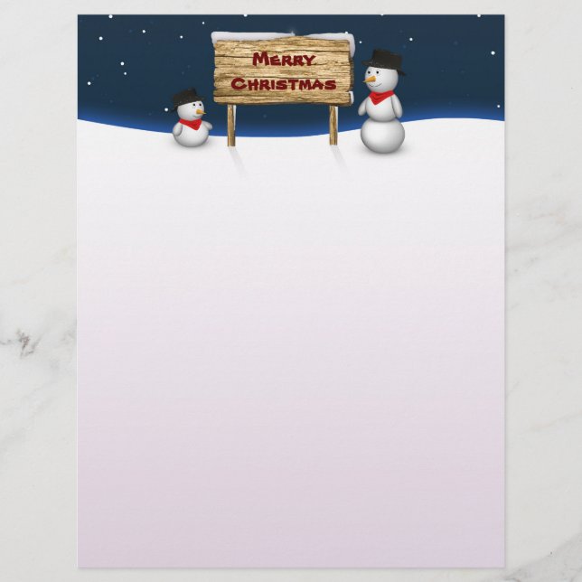 クリスマスを楽しみながら可愛い雪だるま (正面)