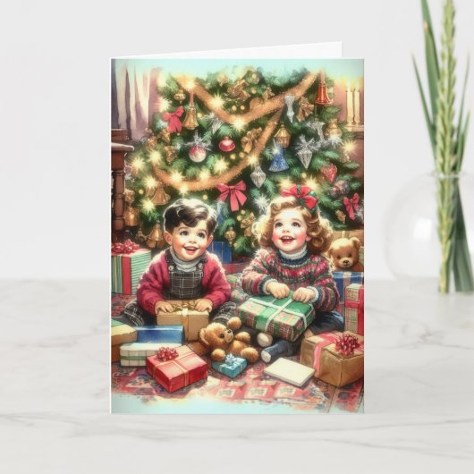 クリスマスを楽しみながら カード (正面)