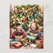 クリスマスを楽しみながら ポストカード (正面)