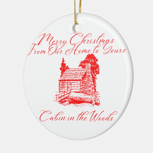 . .クリスマスを楽しむ我が家からクリスマス セラミックオーナメント (左)