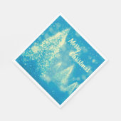 クリスマスを楽しむ魔法のクリスマスツリー スタンダードランチョンナプキン (角)