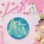 クリスマスを楽しむ魔法のクリスマスツリー ペーパープレート (パーティー)