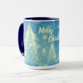 クリスマスを楽しむ魔法のクリスマスツリー マグカップ (正面左)