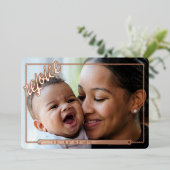 クリスマスを楽しむ |フルフォト |金属フレーム 箔シーズンカード (立ち正面)