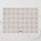 クリスマスを楽しむ |フルフォト |金属フレーム 箔シーズンカード (裏面)