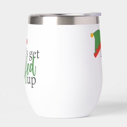 クリスマスを楽しめユーモアのあるよう (左面)