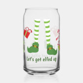 クリスマスを楽しめユーモアのあるよう ガラス缶 (裏面)