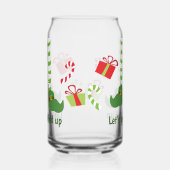 クリスマスを楽しめユーモアのあるよう ガラス缶 (左)