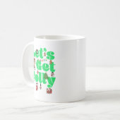 クリスマスを楽しもう コーヒーマグカップ (正面左)