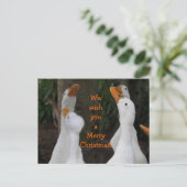 クリスマスを歌う白いアヒル シーズンポストカード (スタンド正面)