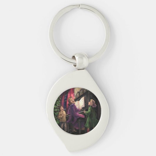 クリスマスを歌う キーホルダー (正面)