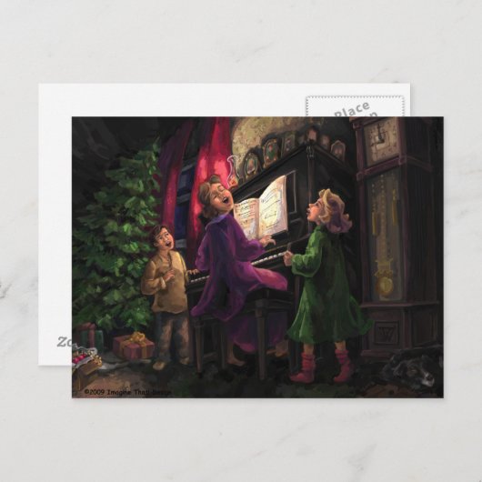 クリスマスを歌う シーズンポストカード (正面/裏面)