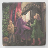 クリスマスを歌う ストーンコースター (正面)