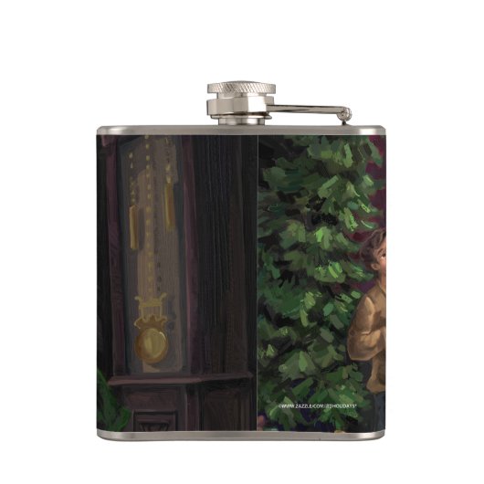 クリスマスを歌う フラスク (裏面)