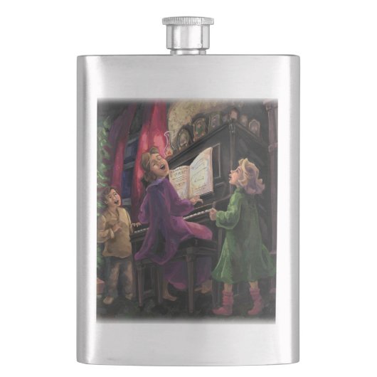 クリスマスを歌う フラスク (正面)
