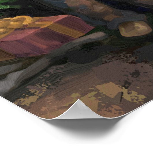 クリスマスを歌う ポスター (角)