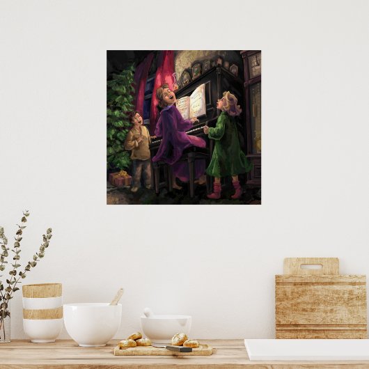 クリスマスを歌う ポスター (キッチン)