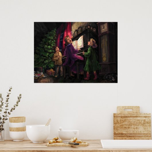 クリスマスを歌う ポスター (キッチン)