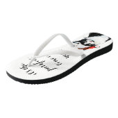 クリスマスを狙ったサンタハットのかわいい猫 ビーチサンダル (アングル)