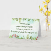 クリスマスを理解する良感動的友 カード (黄色い花)