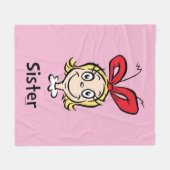 クリスマスを盗むインチ | グラインシスター フリースブランケット (正面(横))