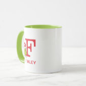 クリスマスを盗むインチ |名前&モノグラムF マグカップ (正面左)