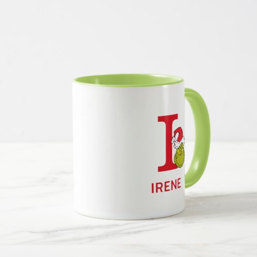 クリスマスを盗むインチ |名前&モノグラムI マグカップ (正面右)