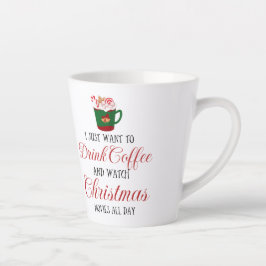 クリスマスを眺めながらコーヒーを飲みたい カフェラテマグ